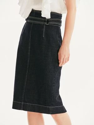 Джинсовая юбка с контрастной строчкой(Джинсовая юбка с контрастной строчкой)