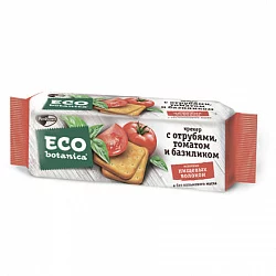 Крекер Eco Botanica с отрубями, базиликом и томатом, 175 гр.