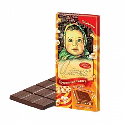 Шоколад Алёнка Хрустящая сказка, Красный Октябрь, 100 гр.