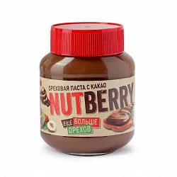 Паста Nutberry ореховая  с добавлением какао, 350 гр.